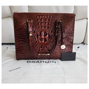 Brahmin Anywhere Tote Pecan Melborne/dustbag